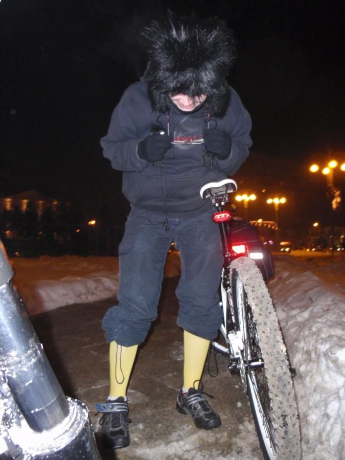 Kobieta diabeł rowerowy