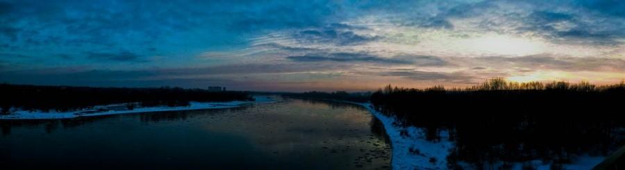 Panorama z mostu JPII