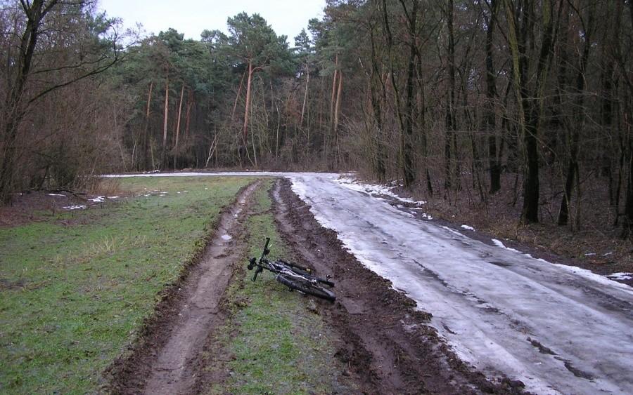 Błotko albo lód - nawierzchnia do wyboru :)