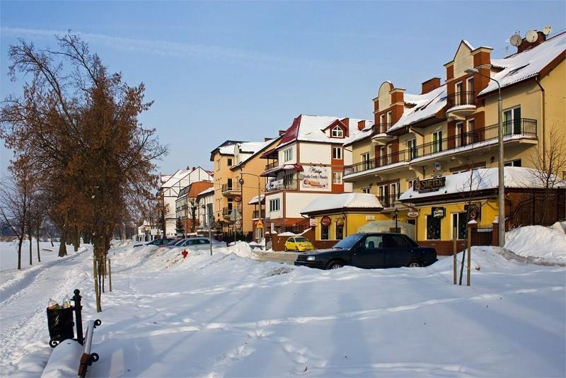 Mroźna zima na Mazurach