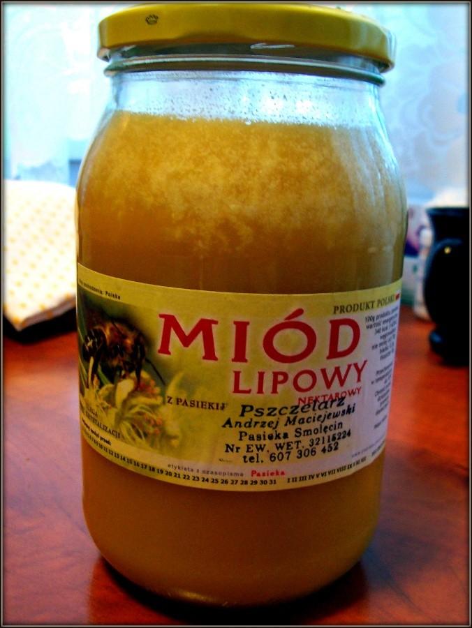 Miodek lipowy. Pasieka Smolęcin.