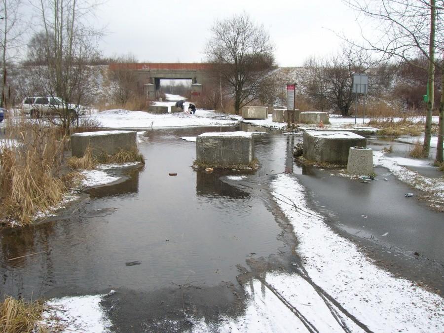 zalanie na granicy