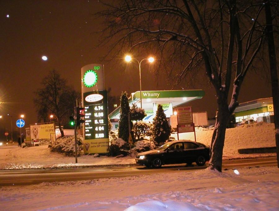 PUNKT KONTROLNY STACJA BP I CENA PALIWA ULTIMATE 98