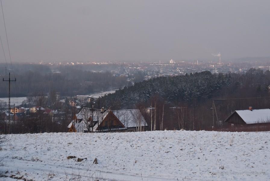 widok w stronę Kęt