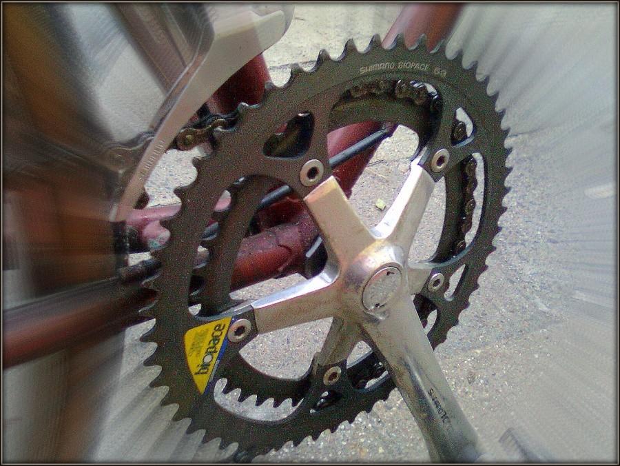 Korba eliptyczna. Shimano BIOPACE. Zabytek i unikat.
