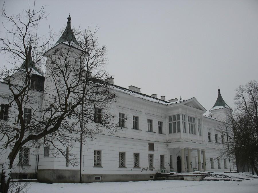 Pałac w Falentach - od strony parku