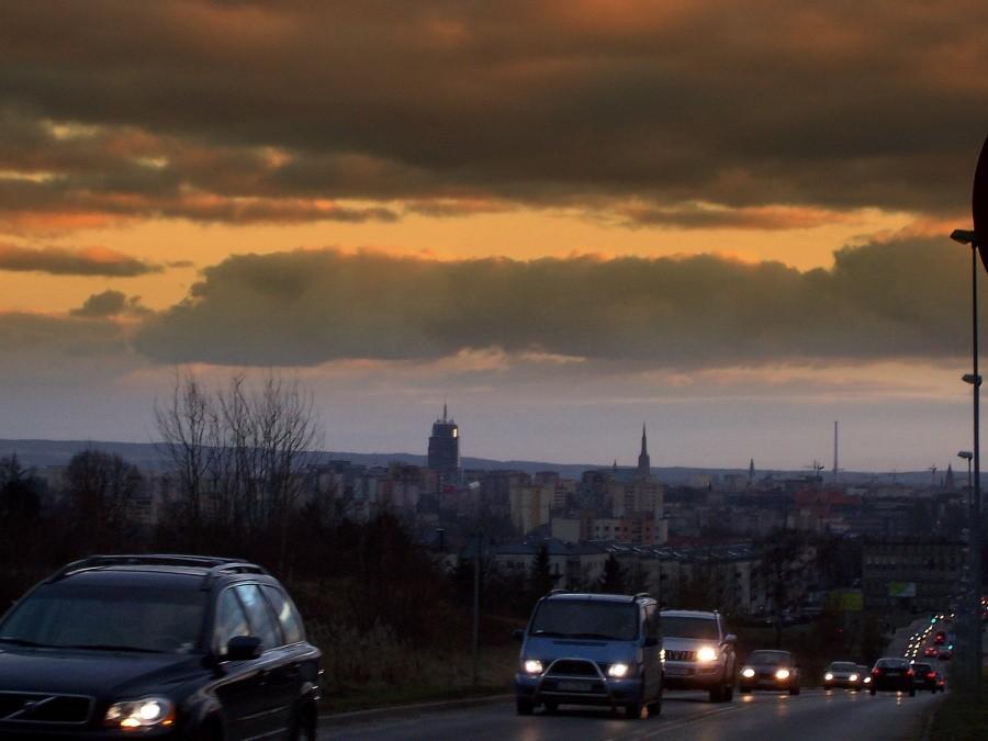 Widok na Szczecin.
