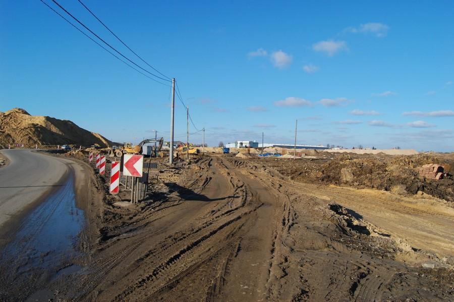 Budowa autostrady A2 w okolicach ul. 3 Maja w Pruszkowie