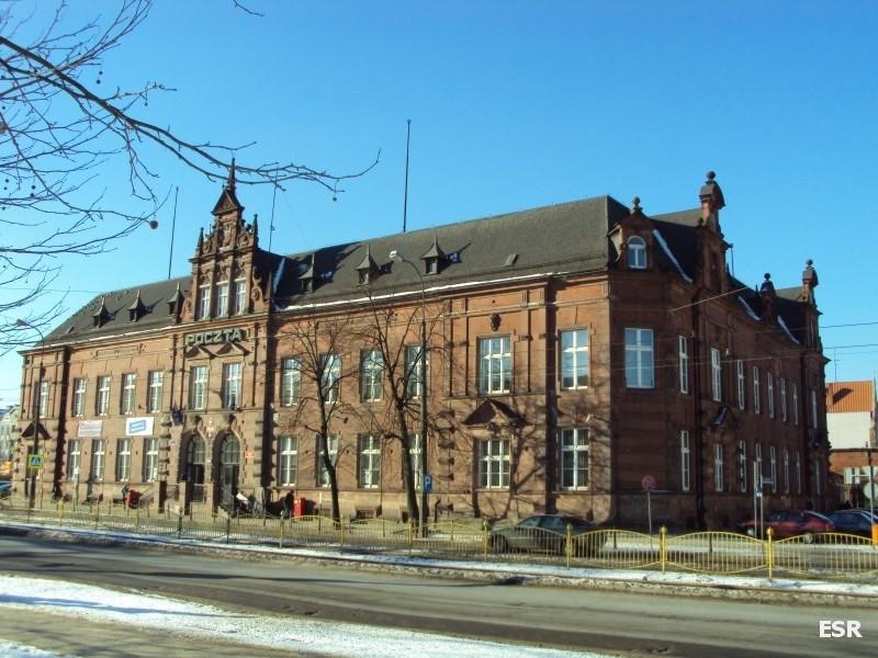 Zabytki Elbląga - plac Słowiański Poczta Polska