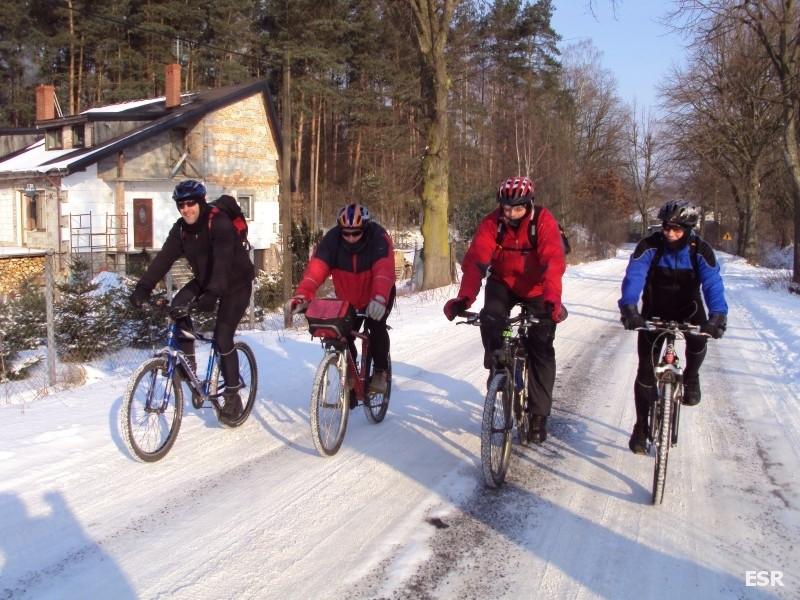 Śniegowi rowerzyści