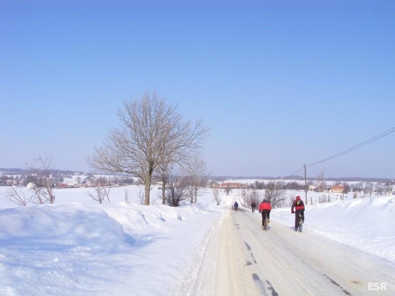 Śniegowi rowerzyści