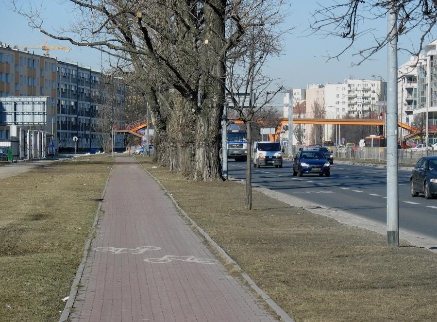 Ścieżka rowerowa na ul. Sobieskiego