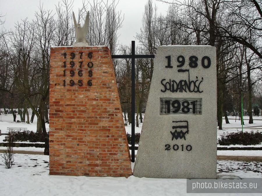 Obelisk ku czci walczących o wolność człowieka.