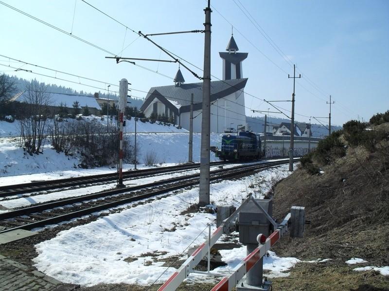 Złapany na przejeździe w Ptaszkowej. Czekałem na niego z 15min