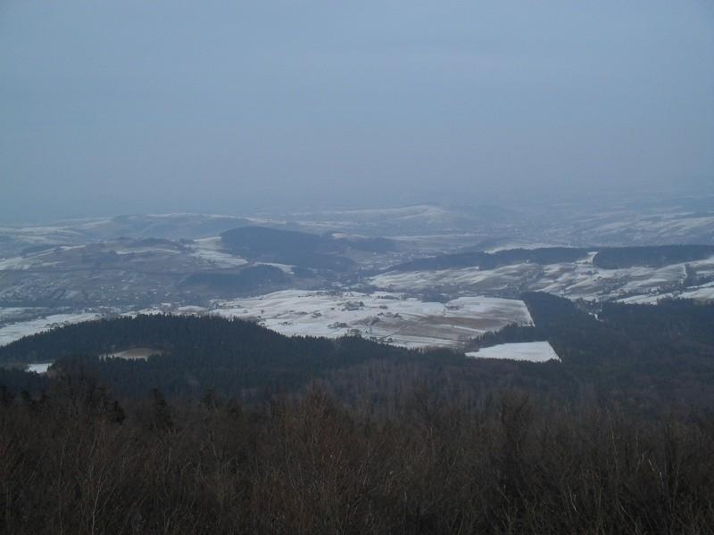 Pogórze Ciężkowicko - Rożnowskie z wieży widokowej