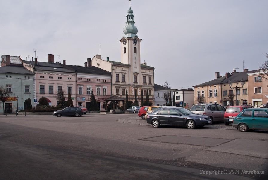 zabytkowy rynek w Strumieniu