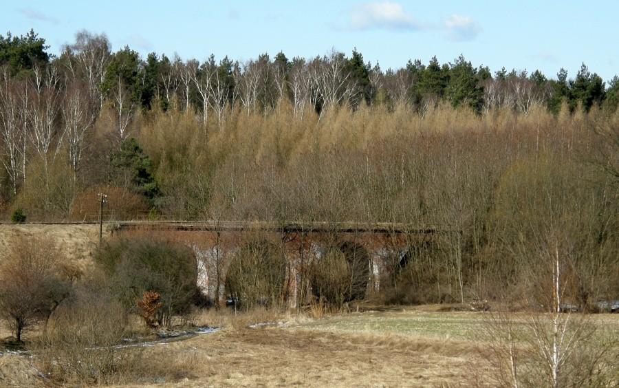 Jeden z kilku zabytkowych wiaduktów ceglanych w Nojewie
