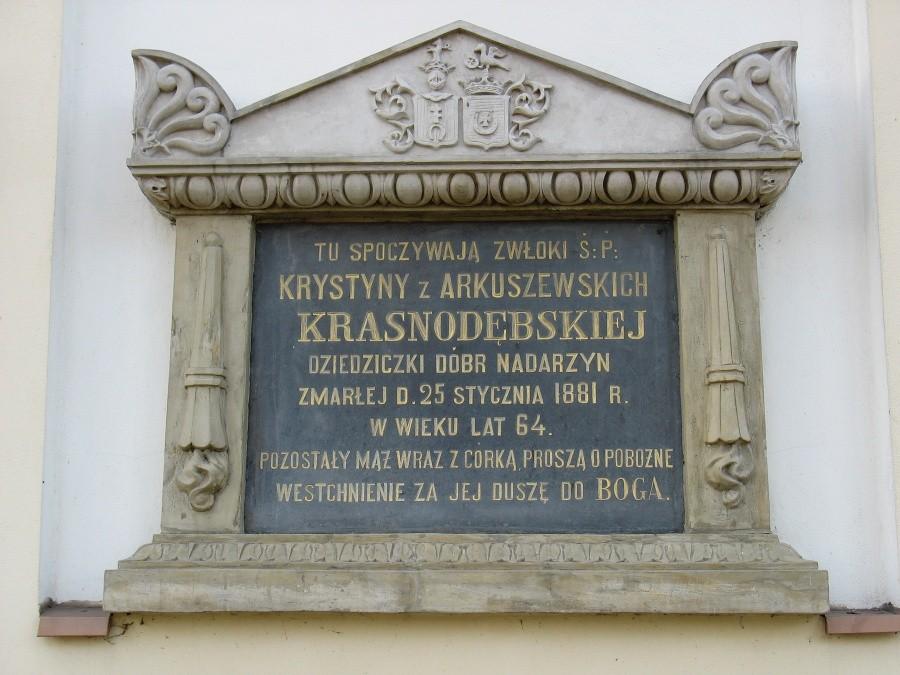 Nadarzyn - tablica nagrobna