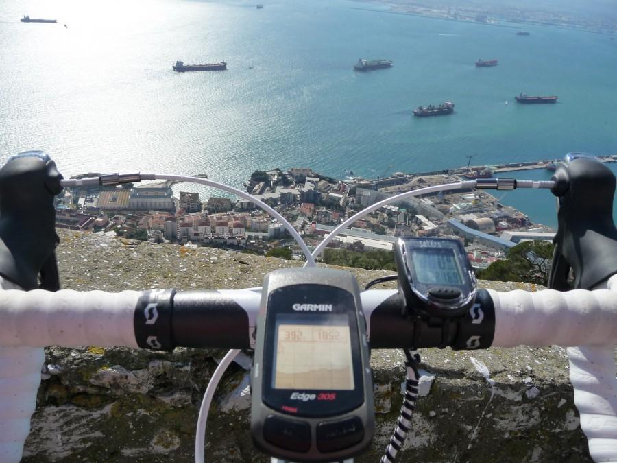 Gibraltar z wysokości kierownicy
