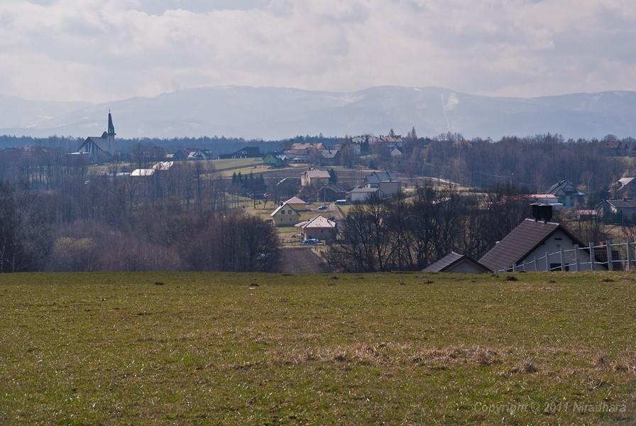 widok z drogi do Bestwiny