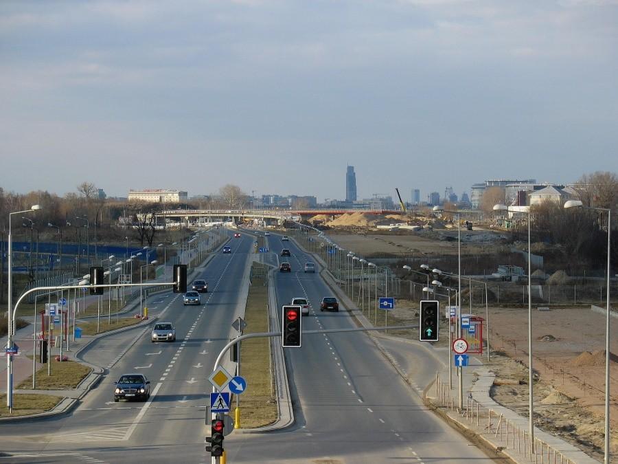 Z wiaduktu nad Wirażową
