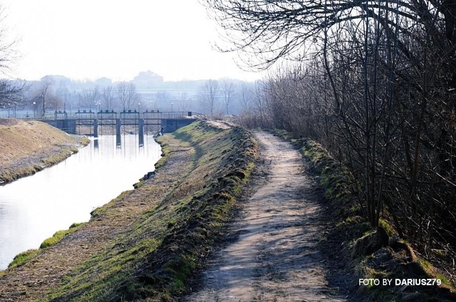 Będzin - Budownie rowerowej drogi przy rzece czarnej przemszy