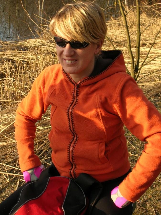 uczestniczka wycieczki rowerowej