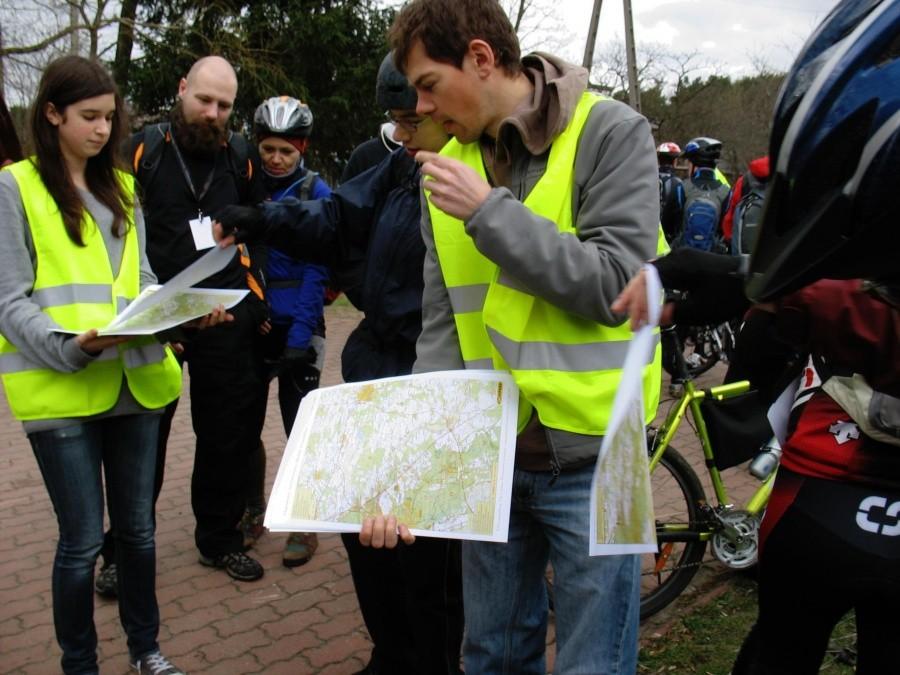 Otwock - MTBO Mlądz, rozdawanie map
