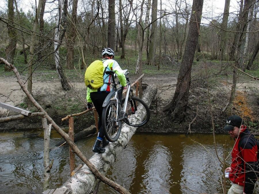 Otwock - MTBO Mlądz, na pkt 7, "Mostek na Mieni"