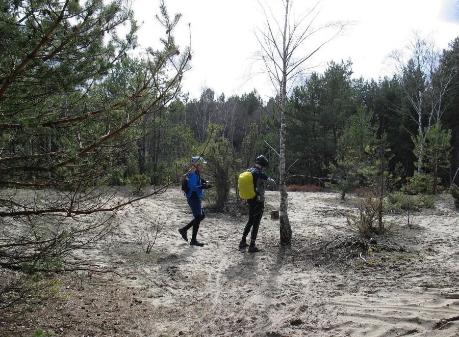 Otwock - MTBO Mlądz, na pkt 6, "Szczyt wzgórza 138"