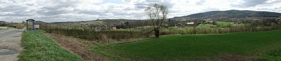 Panoramka, ale pałac jest mało widoczny