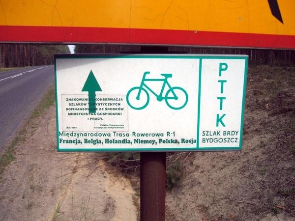 Ostatecznie wybrałem Międzynarodowy Szlak Rowerowy nr 1.