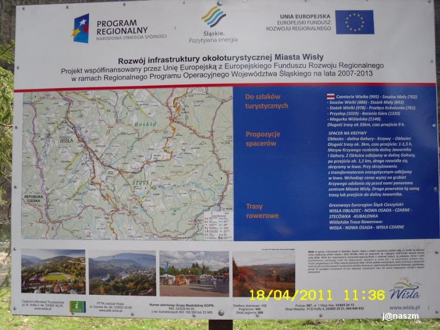 Tablica info Wisła Dębowa