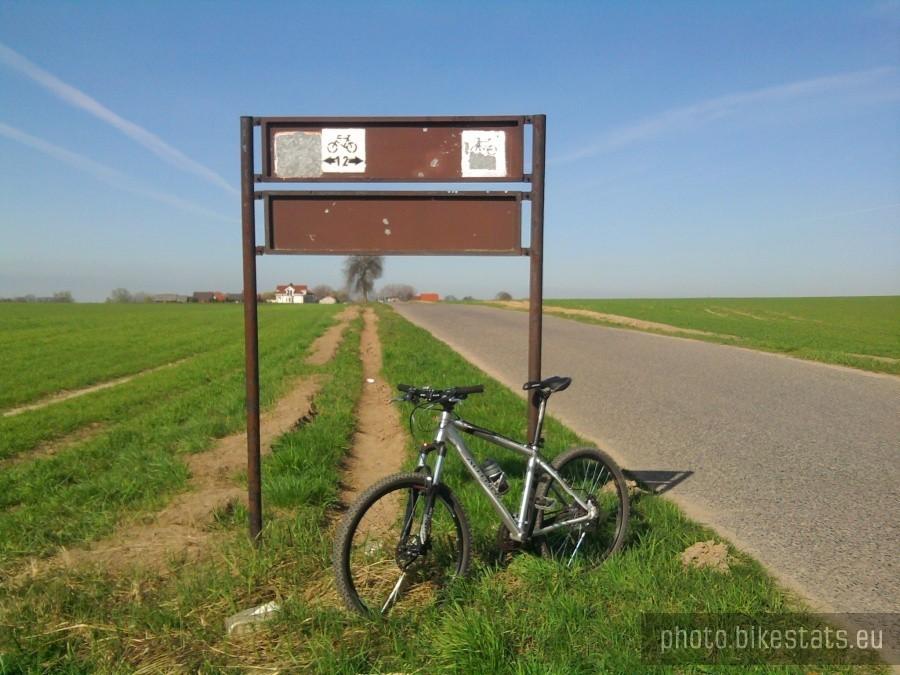 Promienko - skrzyżowanie PP z EuroVelo
