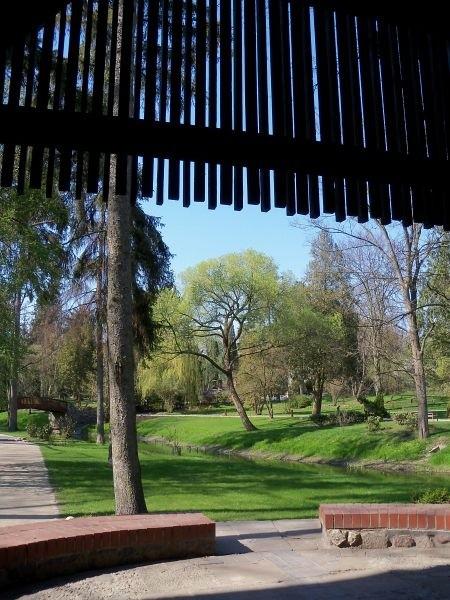 Park w Żelazowej Woli - widok z altany