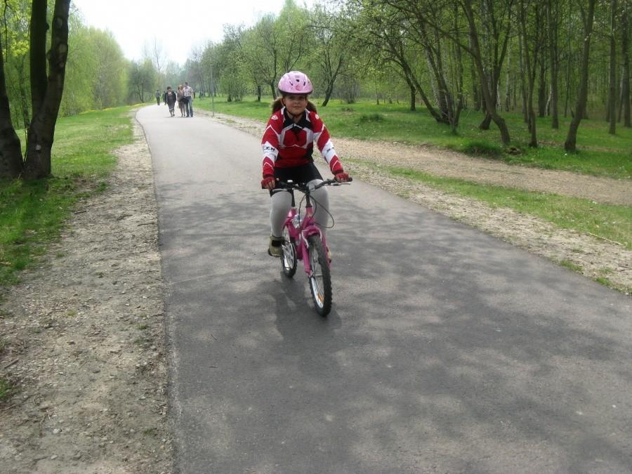 Młoda bikerka ;-)