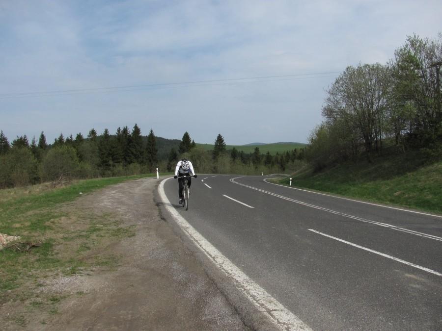 wykończony po podjeździe