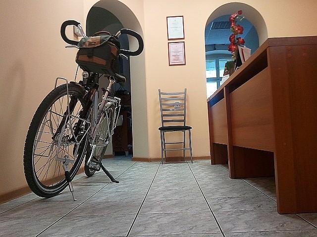 Mój rower w pracy