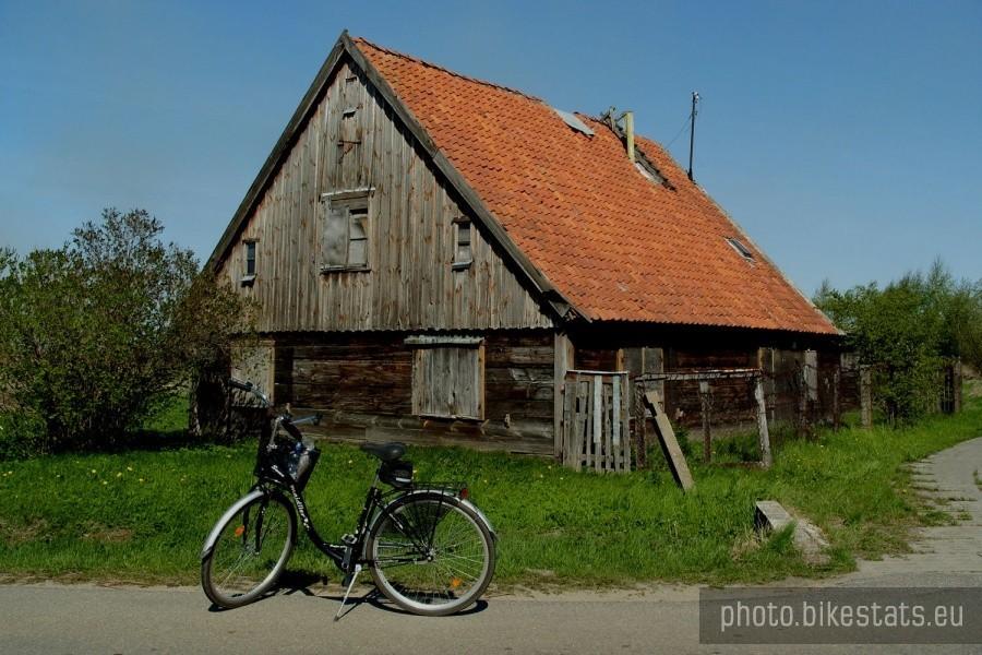 Zabudowa żuławska w miejscowości Błotnik