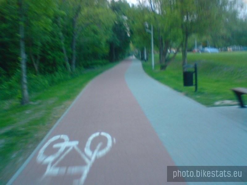 Na drodze rowerowej przy Jeziorze Swarzędzkim ponad 40 km/h