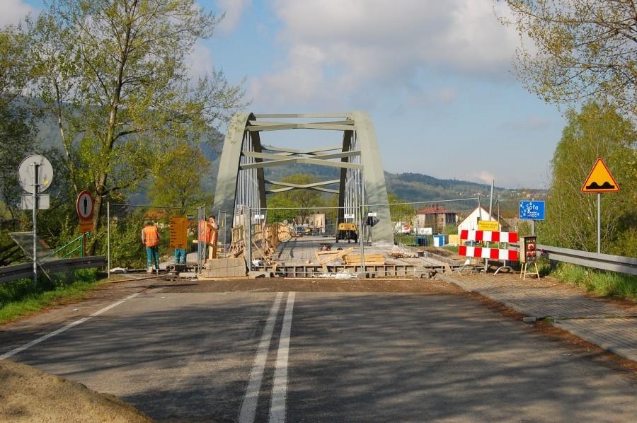 Remontowany most w Kobiernicach