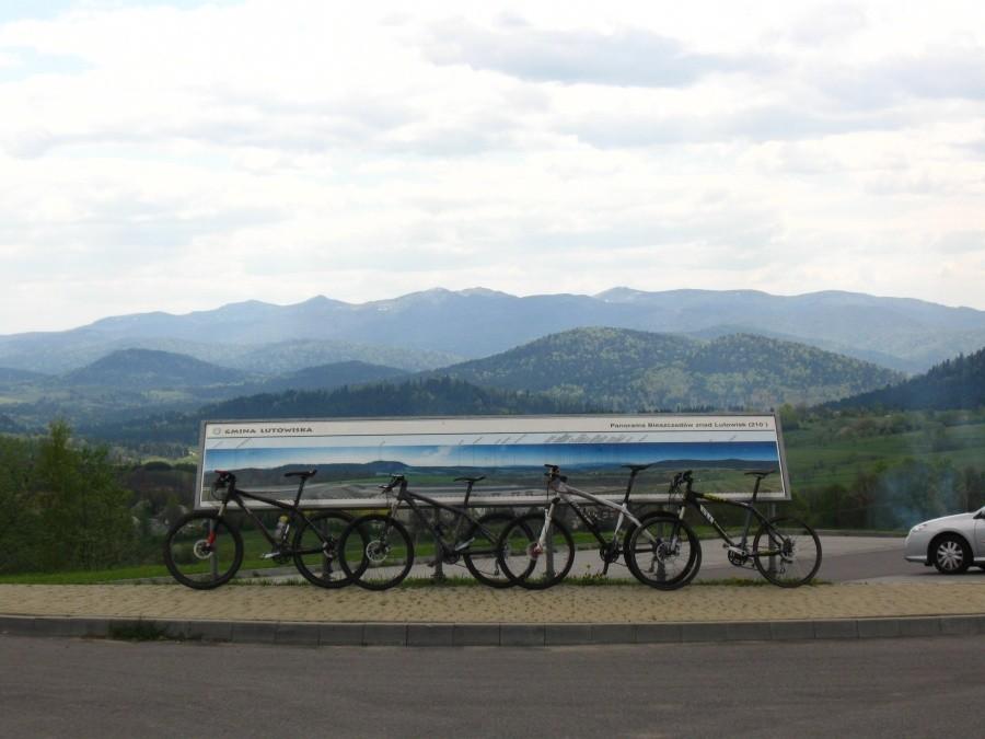 Punkt widokowy na Bieszczady.
