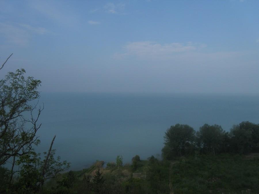 Widok na Balaton z miejscówki do spania