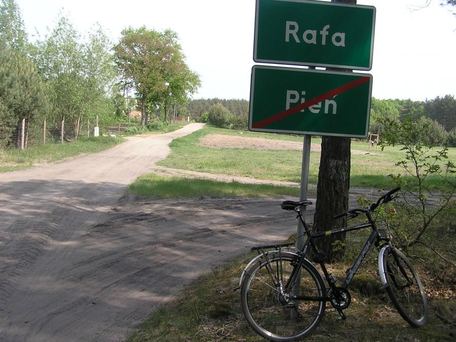 Gruntowe/leśne odcinki w Rafie/Pniu