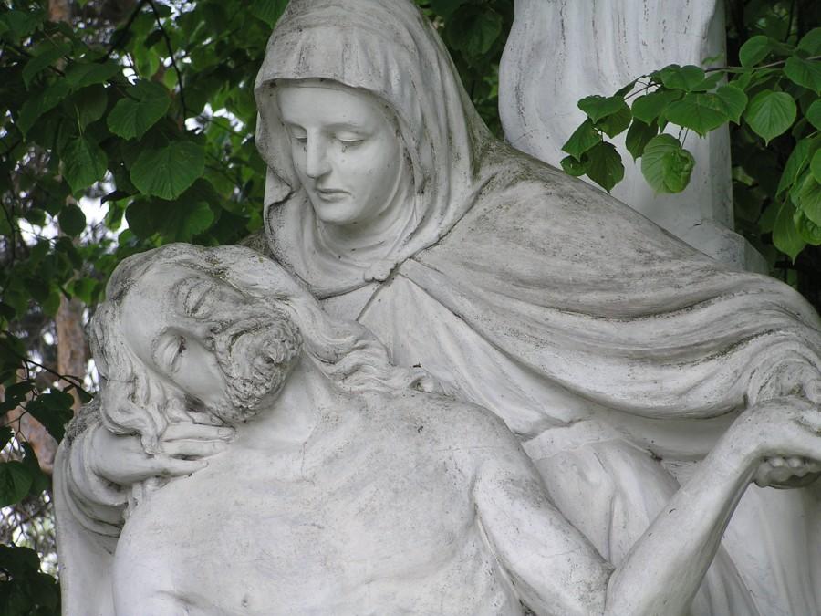 Figura przydrożna "Pieta" w Borównie koło Chełmna