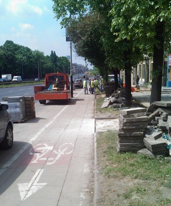 Ścieżka rowerowa na Piłsudskiego