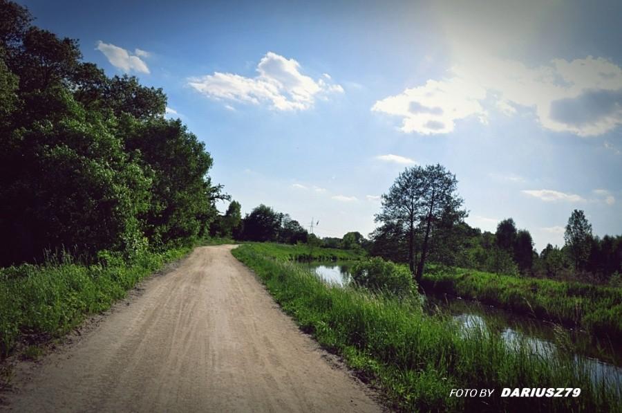 Budowana droga rowerowa w strone Zamku Będzina