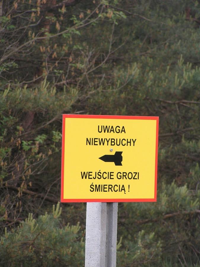 "Standardowe" oznakowanie na drodze nr 250 do Służewa