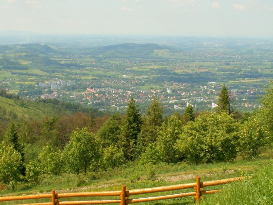 Jeszcze raz Ustroń z Równicy.