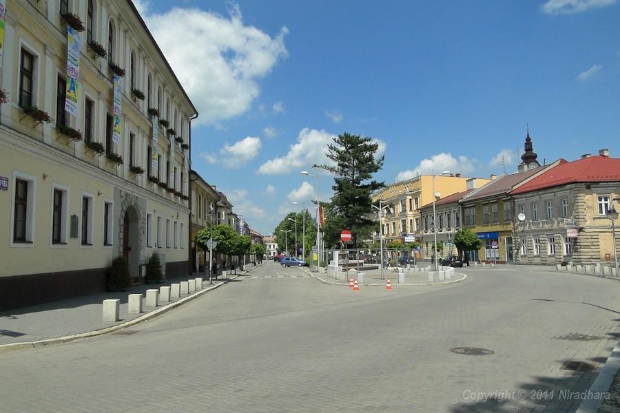 wjazd na andrychowski rynek